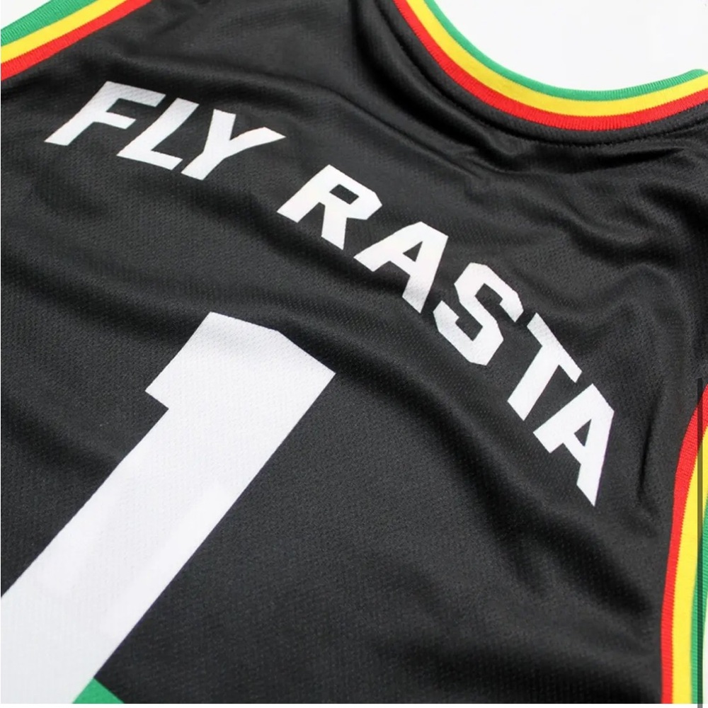 Ziggy Marley Fly Rasta Basketball Jersey - Picture 7 of 9